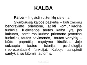 Kalbų ir kultūrų įvairovė. Kalbos kitimas (9 kl.) mokomoji medž. Paveikslėlis 5