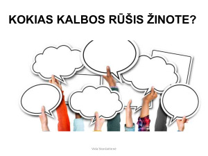 Kalbų ir kultūrų įvairovė. Kalbos kitimas (9 kl.) mokomoji medž. Paveikslėlis 7