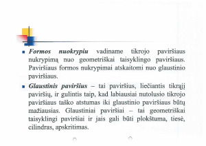 Metalo detalės formos ir tarpusavio padėties tikslumas. Paveikslėlis 2