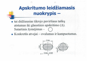 Metalo detalės formos ir tarpusavio padėties tikslumas. Paveikslėlis 9