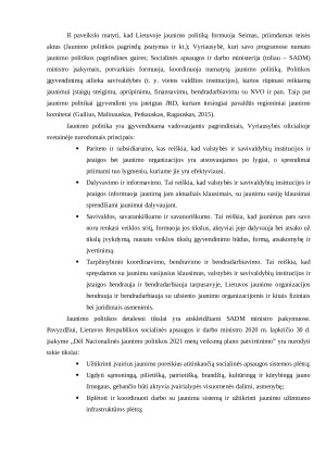 Darbo su jaunimu paslaugos teikiamos Vilniaus m. savivaldybeje. Paveikslėlis 5