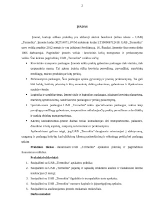 Apskaitos praktikos ataskaita. UAB TERMOLITA. Paveikslėlis 2
