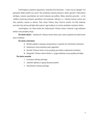Tvarių projektų analizė Vilniaus miesto pavyzdžiu. Paveikslėlis 3