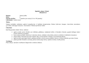 Lietuvių kalbos Ilgalaikis planas 8 klasei. Paveikslėlis 1