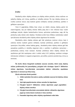 Skraidančių mikro objektų sekimas Flying mikro object tracking. Paveikslėlis 4