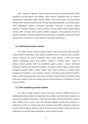 Skraidančių mikro objektų sekimas Flying mikro object tracking. Paveikslėlis 9