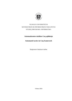 Automatizuotos taktikos Coq aplinkoje. Paveikslėlis 1