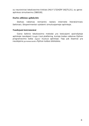 Garso šaltinio lokalizavimas su MUSIC, SPR­PHAT algoritmais ir neuroniniais tinklais. Paveikslėlis 8