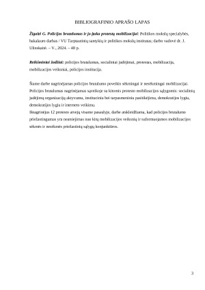 POLICIJOS BRUTALUMAS IR JO ĮTAKA PROTESTŲ MOBILIZACIJOS SĖKMEI. Paveikslėlis 3