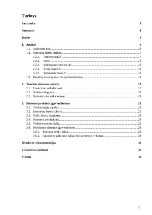 Elektroninio aukciono sistema. Paveikslėlis 2