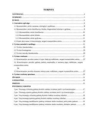 KINEZITERAPIJOS POVEIKIS GALŪNIŲ FUNKCIJAI, SERGANT REUMATOIDINIU ARTRITU. Paveikslėlis 2