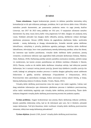 ĮMONĖS UAB „IZOTON“ VIRTUALIŲ DARBO SKELBIMŲ POZICIONAVIMO TOBULINIMAS. Paveikslėlis 7