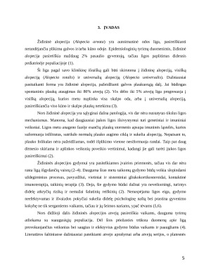 Vaikų židininė alopecija rizikos veiksnių ir gydymo vertinimas. Paveikslėlis 5