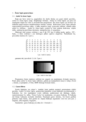 Atsitiktine˙s planetos reljefo generavimas. Paveikslėlis 5