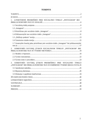 ASMENYBĖS BRUOŽŲ ĮTAKA PRISIRIŠIMUI PRIE SOCIALINIO TINKLO „INSTAGRAM“ IR PRIKLAUSOMYBEI NUO JO. Paveikslėlis 2