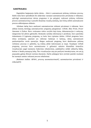 Pirkimų viešinimo proceso automatizavimas su RPA sistema UiPath. Paveikslėlis 4