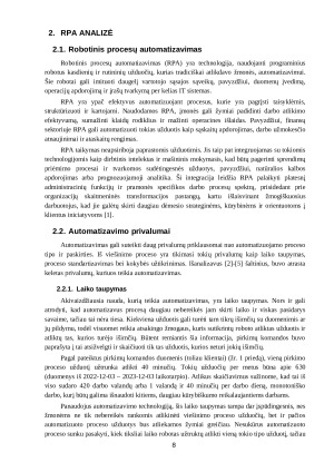 Pirkimų viešinimo proceso automatizavimas su RPA sistema UiPath. Paveikslėlis 7