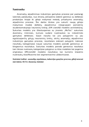 Anomalijų atpažinimas industrijos gamybos procese naudojant giliuosius neuroninius tinklus. Paveikslėlis 3