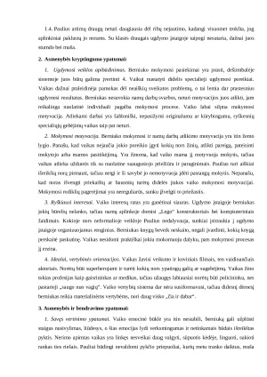 PSICHOLOGINIS PEDAGOGINIS UGDYTINIO(-IŲ) PAŽINIMAS. Paveikslėlis 2