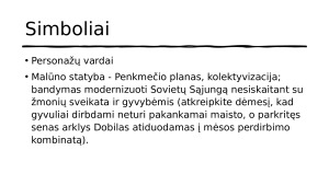 G. Orwellas Gyvulių ūkis. Mokomoji medž. Paveikslėlis 10