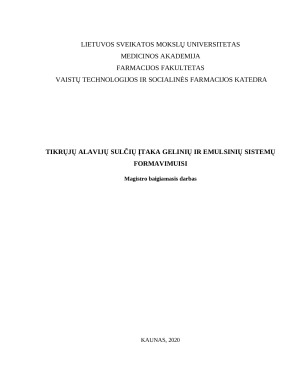 TIKRŲJŲ ALAVIJŲ SULČIŲ ĮTAKA GELINIŲ IR EMULSINIŲ SISTEMŲ FORMAVIMUISI