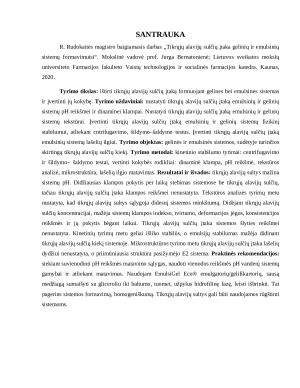 TIKRŲJŲ ALAVIJŲ SULČIŲ ĮTAKA GELINIŲ IR EMULSINIŲ SISTEMŲ FORMAVIMUISI. Paveikslėlis 4