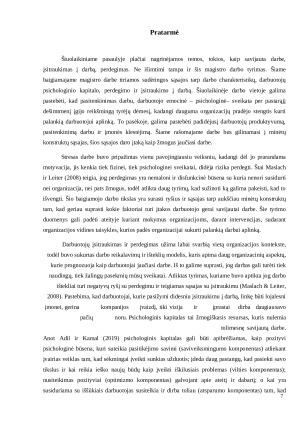 Darbo charakteristikų, darbuotojų psichologinio kapitalo, perdegimo ir įsitraukimo į darbą sąsajos. Paveikslėlis 7
