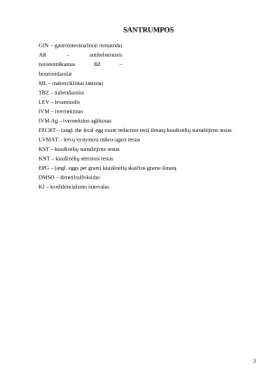 Avių virškinamojo trakto nematodų rezistentiškumas antihelmintinėms medžiagoms Marijampolės rajone. Paveikslėlis 3