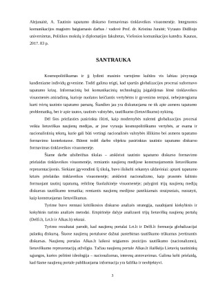 TAUTINIO TAPATUMO DISKURSO FORMAVIMAS TIKLAVEIKOS VISUOMENĖJE. Paveikslėlis 3
