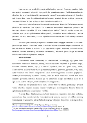 TAUTINIO TAPATUMO DISKURSO FORMAVIMAS TIKLAVEIKOS VISUOMENĖJE. Paveikslėlis 8