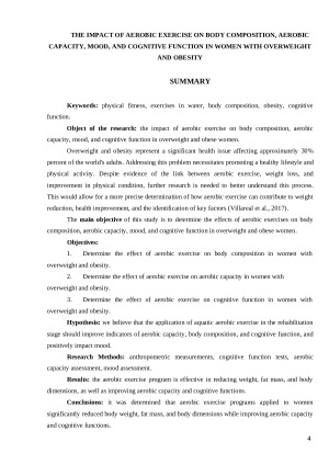 AEROBINIŲ PRATIMŲ POVEIKIS, MOTERŲ, TURINČIŲ ANTSVORĮ IR NUTUKIMĄ, KŪNO KOMPOZICIJAI, AEROBINIAM PAJĖGUMUI, NUOTAIKAI IR KONGNITYVIĄJAI FUNKCIJAI. Paveikslėlis 4