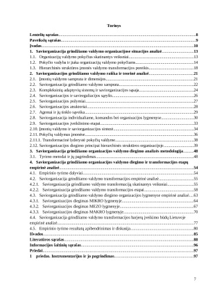 Saviorganizacija grindžiamo organizacijos valdymo diegimas hierarchinių struktūrų organizacijose Lietuvoje. Paveikslėlis 6