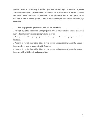 ŠIAURIETIŠKO ĖJIMO PROGRAMOS POVEIKIS SENYVO AMŽIAUS ASMENŲ PATIRIANČIŲ SKAUSMUS JUOSMENINĖJE STUBURO DALYJE REABILITACIJAI. Paveikslėlis 6