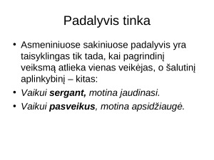 Padalyvių, pusdalyvių, dalyvių vartojimas. Mokomoji medž. Paveikslėlis 3