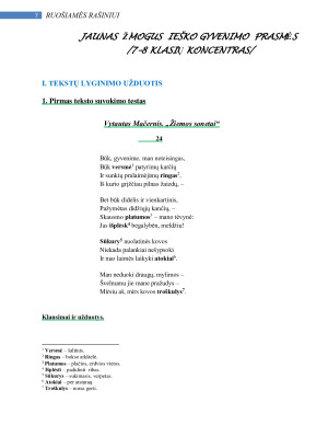 O. Baumilienė. Lietuvių kalbos ir literatūros užduočių komplektai 7–10 klasėms. Paveikslėlis 7
