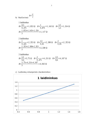 Metalinio laidininko voltamperinės charakteristikos nustatymas. Paveikslėlis 3