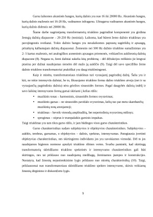 TRANSFORMATORINIŲ TRIUKŠMO LYGIO VERTINIMAS. Paveikslėlis 9