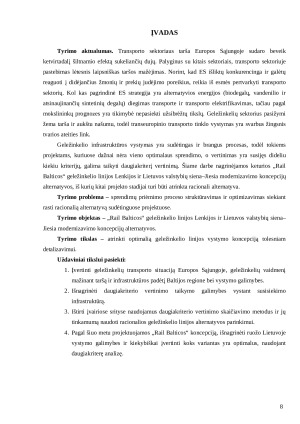GELEŽINKELIO LINIJOS INŽINERINĖS INFRASTRUKTŪROS VYSTYMO KONCEPCIJŲ DAUGIAKRITERĖ ANALIZĖ. Paveikslėlis 5