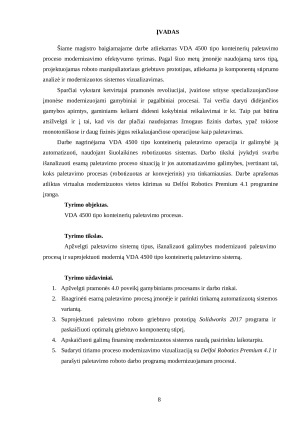 VDA 4500 TIPO KONTEINERIŲ PALETAVIMO PROCESO MODERNIZAVIMO EFEKTYVUMO TYRIMAS. Paveikslėlis 7
