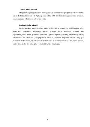 VDA 4500 TIPO KONTEINERIŲ PALETAVIMO PROCESO MODERNIZAVIMO EFEKTYVUMO TYRIMAS. Paveikslėlis 8