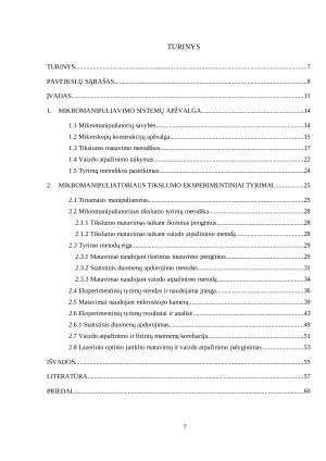 MIKROMANIPULIATORIAUS TIKSLUMO CHARAKTERISTIKŲ TYRIMAS. Paveikslėlis 2