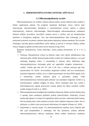 MIKROMANIPULIATORIAUS TIKSLUMO CHARAKTERISTIKŲ TYRIMAS. Paveikslėlis 9