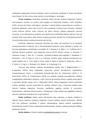 UŽSIENIO STUDENTŲ ADAPTACIJA LIETUVOS UNIVERSITETUOSE MRU IR VILNIUS TECH ATVEJAI. Paveikslėlis 4