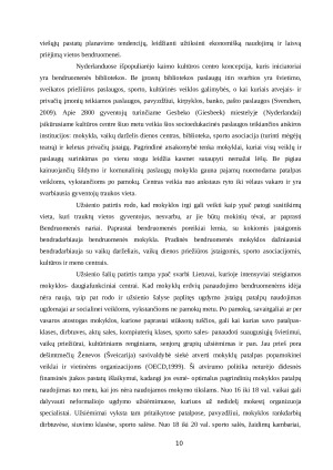 DAUGIAFUNKCIO CENTRO VEIKLOS MODELIAVIMAS ĮTRAUKIOSIOS EDUKACIJOS SĄLYGOMIS. Paveikslėlis 10