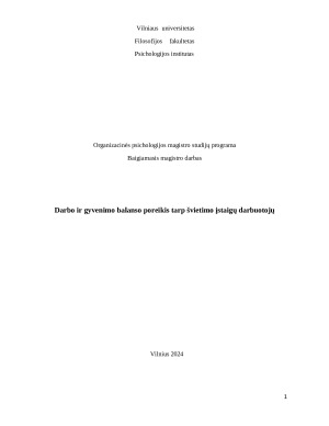 Darbo ir gyvenimo balanso poreikis tarp švietimo įstaigų darbuotojų