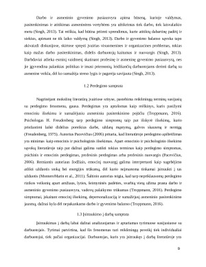 Darbo ir gyvenimo balanso poreikis tarp švietimo įstaigų darbuotojų. Paveikslėlis 9