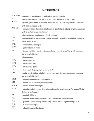 CITOKINŲ (INF-β, INF-γ ir IL-1β) IR GIMDOS KAKLELIO VĖŽIO SĄSAJOS. Paveikslėlis 8