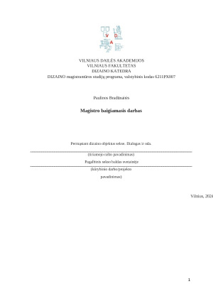 Permąstant dizaino objektus sekse. Dialogas ir oda.. Paveikslėlis 1