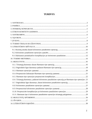 Kolostomos padarymo ir panaikinimo, darant Hartmano tipo operacijas, artimieji rezultatai. Paveikslėlis 2