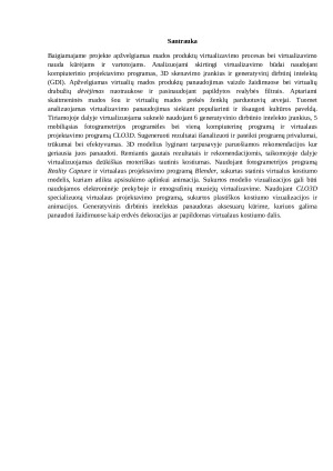 Skaitmeninių technologijų inovacijos mados produktų virtualizavimui. Paveikslėlis 2
